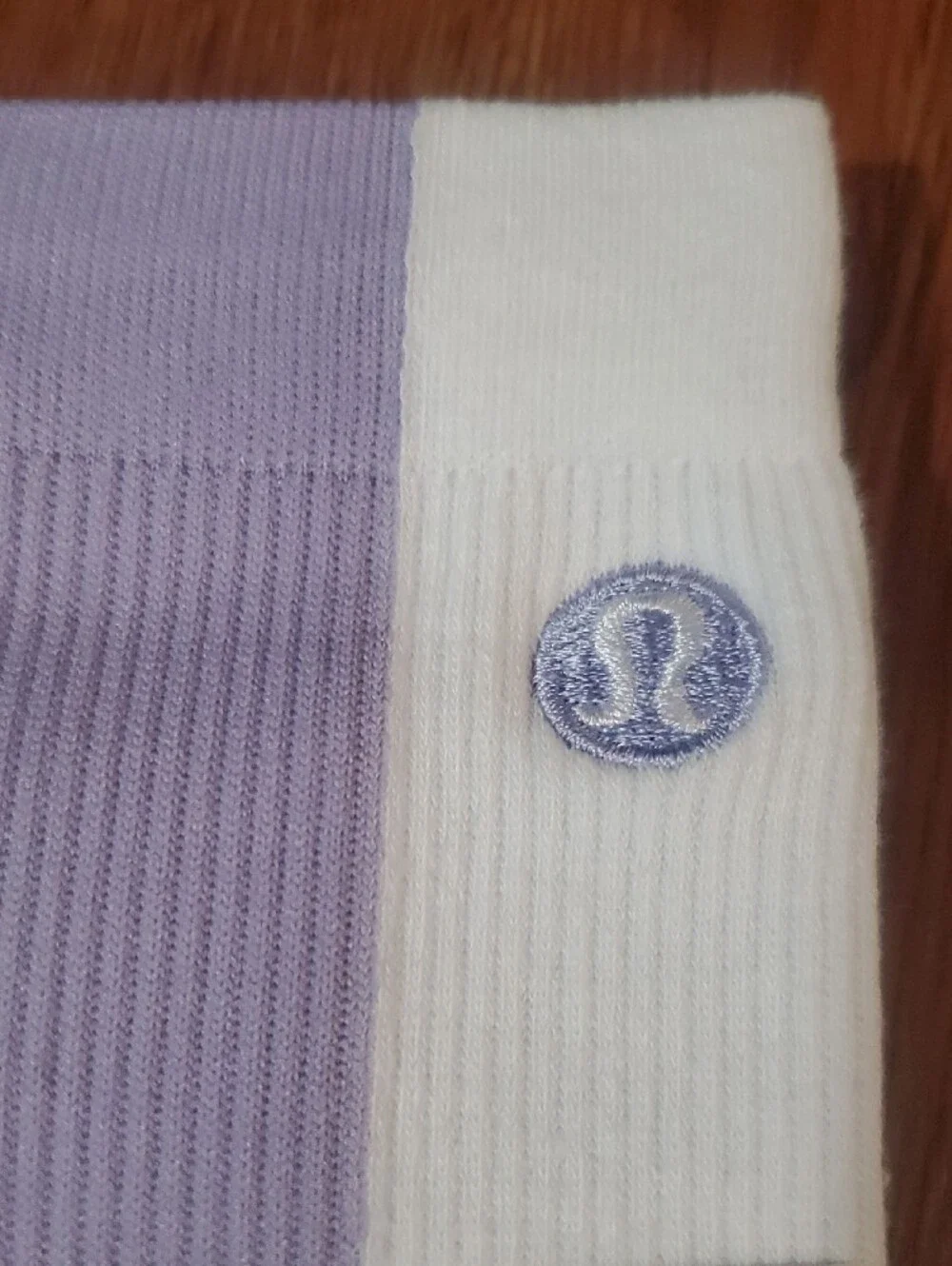 lululemon athletica Ribbed Crew Socks - Green & Lavender (Pair)
